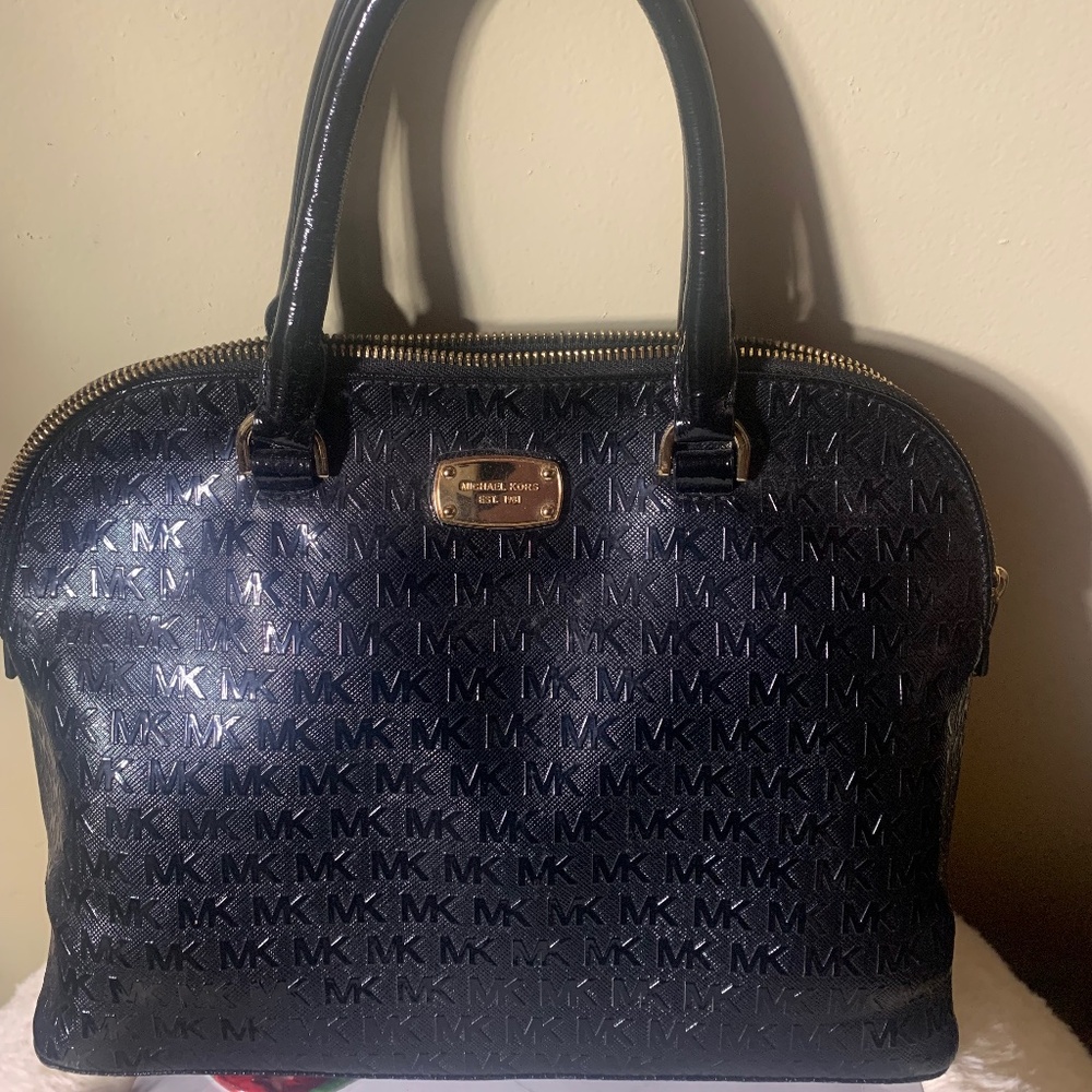 Michael Kors Black Patent Leather Bag